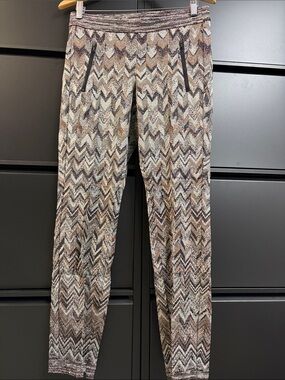 Cambio Print Pants in Brown Mix
